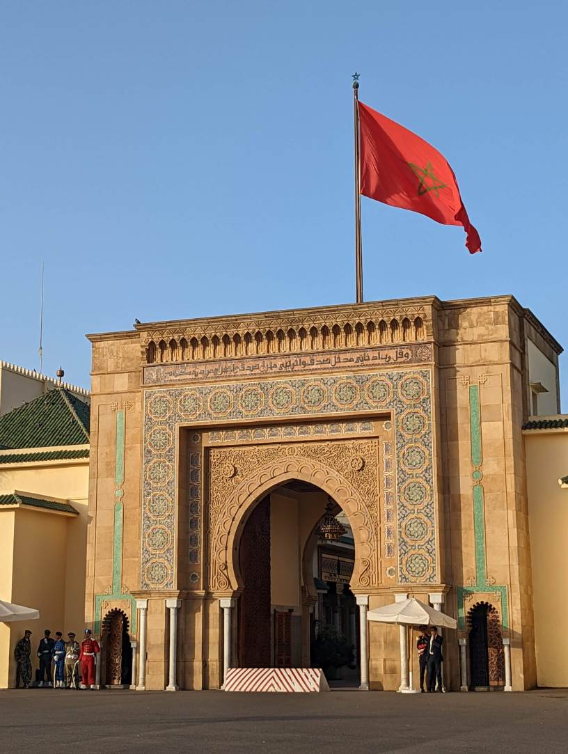 Palácio real de Rabat, capital do Marrocos